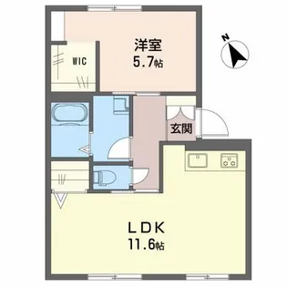 フローラル新庄 B棟【1階】の間取り