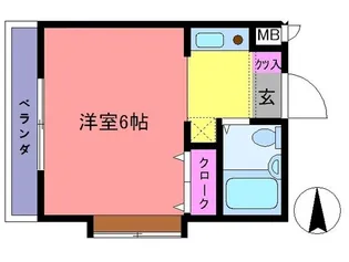 ハウスグリーン【2階】の間取り