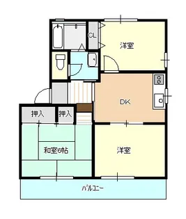 グランディ【2階】の間取り
