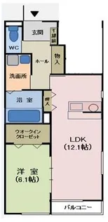 ファミーユ白鳥【1階】の間取り