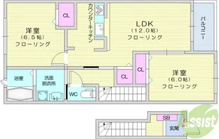 エクスヴィラ2【2階】の間取り