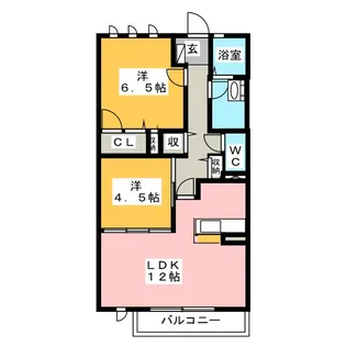 パストラル【1階】の間取り