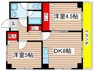 LIVE桜山【6階】の間取り
