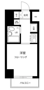 サンマンションアトレ大山【9階】の間取り