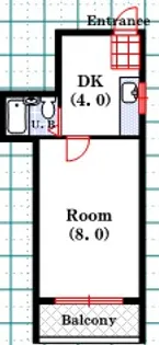 ハイツ材木町【3階】の間取り