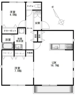 イーストピークシャルム【3階】の間取り