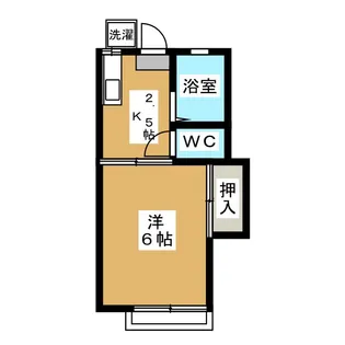 ユースハイツ日野II【2階】の間取り