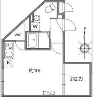 ソラシアレジデンス早稲田【2階】の間取り