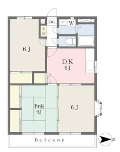 アールクリエイト星ヶ丘【2階】の間取り