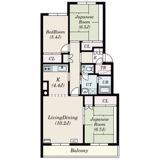 テレパレス西町II【2階】の間取り
