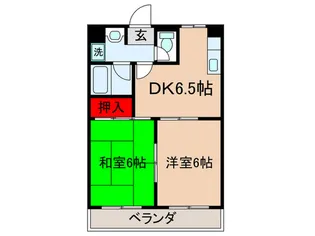 木島マンション【1階】の間取り