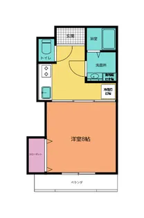 ボンヌ・シャンス【1階】の間取り