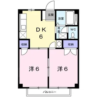 エクセルサンスメール B棟【1階】の間取り