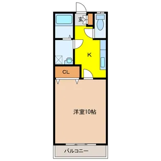 グリーンコーポFTI【1階】の間取り