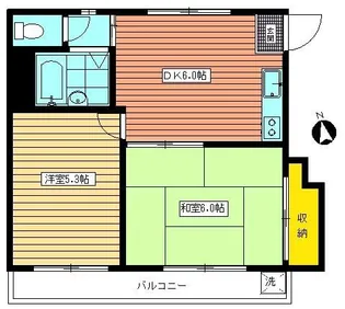 グレース平塚【2階】の間取り