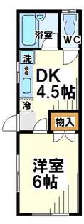 グレース中村【電気通信大学受験生事前予約可能物件】【1階】の間取り