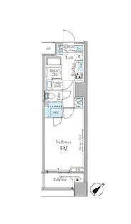 ルビア赤坂【4階】の間取り