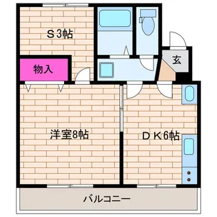 マンション丸塚【2階】の間取り