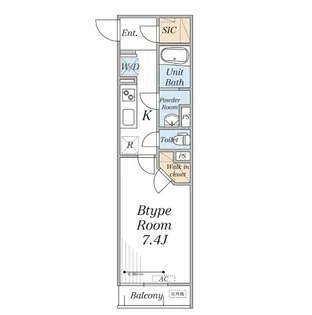 リブリ・稲毛【3階】の間取り