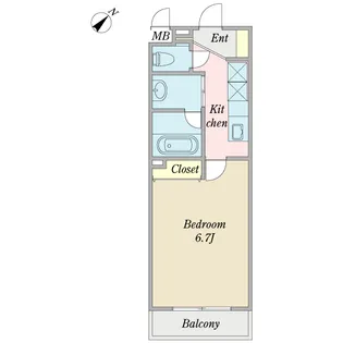 クレイディアM&S【4階】の間取り