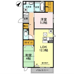 ボナールコート【2階】の間取り