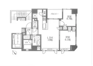 BELISTA日本橋小伝馬町【12階】の間取り