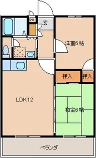 ネクスコート山城【2階】の間取り
