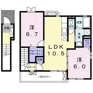 ラ・ルーチェ【2階】の間取り