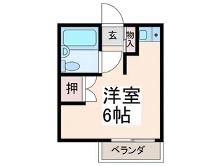 レキシントンミワ【1階】の間取り