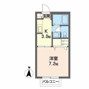グランドール北町A【2階】の間取り