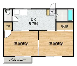 フォーブル柳沢【2階】の間取り