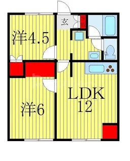 インパレス我孫子B【2階】の間取り
