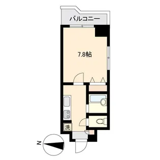晩翠ウイングビル【9階】の間取り