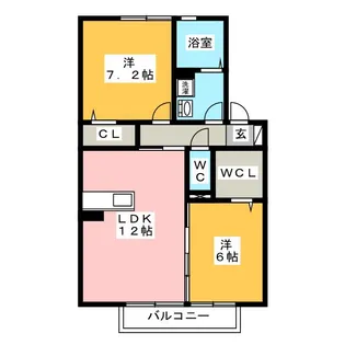 ハピネス本今【2階】の間取り