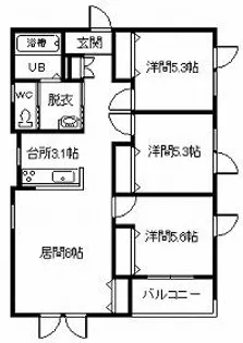 new RELA 1・22【1階】の間取り