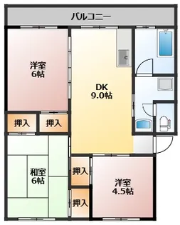 サンフラワー女の都【4階】の間取り