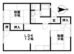 パレーシャル憩【1階】の間取り