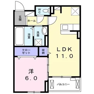 リアン ボヌール 鶴見緑地【3階】の間取り