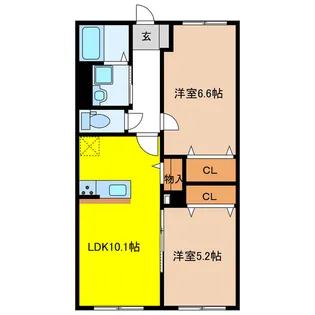 グランデ アサイ【2階】の間取り