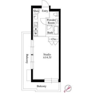 EDIT ebisu【5階】の間取り