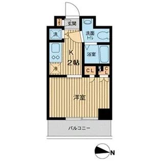 エスティメゾン武蔵小山【2階】の間取り