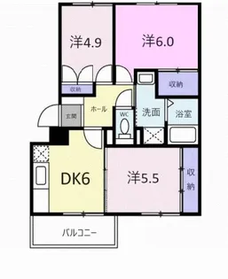 コーポ ラフォーレ B【1階】の間取り