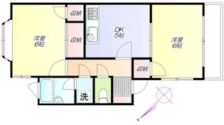 テラス増田【1階】の間取り