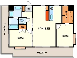 フォレスト薬院大通【10階】の間取り