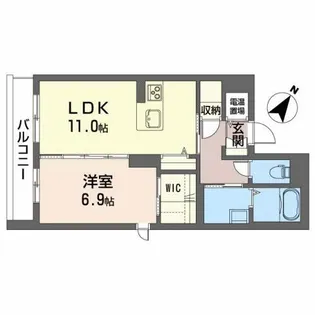 フォーブール馬場町【2階】の間取り