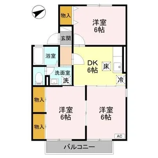 セジュール清栄 A【1階】の間取り