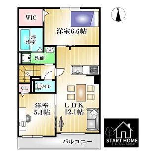 エスポワール・藍【2階】の間取り