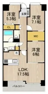 フロンティアタワー難波EAST【13階】の間取り