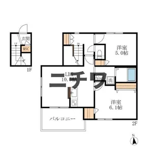 クラウン馬込【2階】の間取り