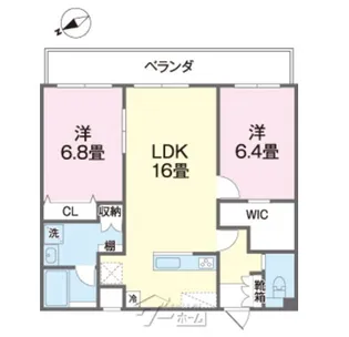 Villa Portofino【2階】の間取り